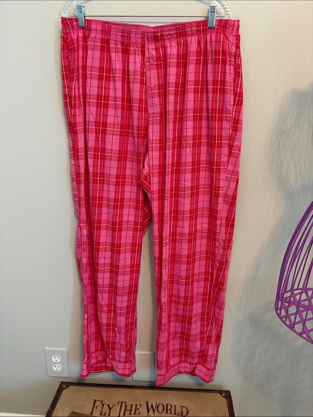 PINK Victoria's Secret Pink Plaid Pajama Pants